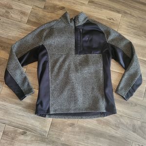 Mens Spyder xxl black and gray quarter zip Gait jacket like NEW